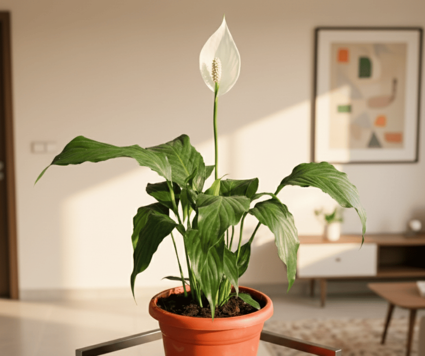 A Peace Lily is the plant version of: “Let’s talk like adults.” It is great for home harmony. It is important to note that the Peace Lily is toxic to cats and dogs. 